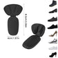 2 Pairs Mesh Adhesive Heel Grips Inserts Heel Cushion Pads-Black and Nude