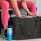 37L Women Fitness Travel Bag Waterproof Pocket USB Charging Carry On Overnight Bag