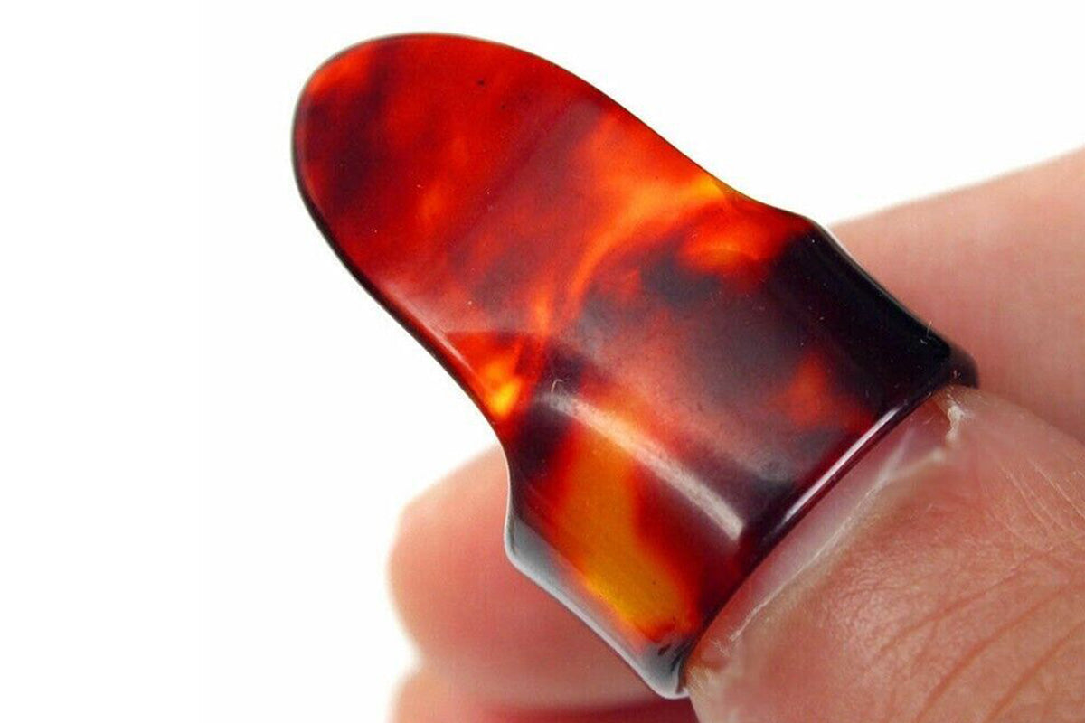 15PCS Finger Pick Set Guitar Picks With 15 Grid Case Storage Box