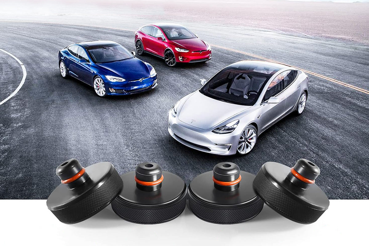 4-Pack Jack Pads TPE Rubber Lift Pad for Tesla Model 3 S X Y with Storage Bag
