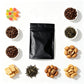 100 Pack Black Matte Aluminum Foil Food Storage Bags in 2 Sizes