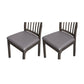 2Pcs Waterproof Premium PU Leather Chair Cover Stretch Dining Seat Cushion Slipcover