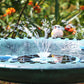 Solar Powered Floating Fountain with 12pcs Spray Heads RGB LED Bird Bath Water Fountain with 12pcs Spray Heads