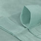 2Pcs Linen Sheer Curtains Living Room Curtains Pair Privacy Linen Draperies-Green