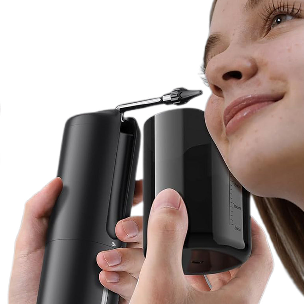 Electric Ear Cleaner with 4 Modes IP67 Waterproof 2000mAh Rechargeable Earwax Removal Kit Black
