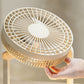 Desktop Fan with Night Light 330 Degree Swivel 3 Speeds USB Table Fan