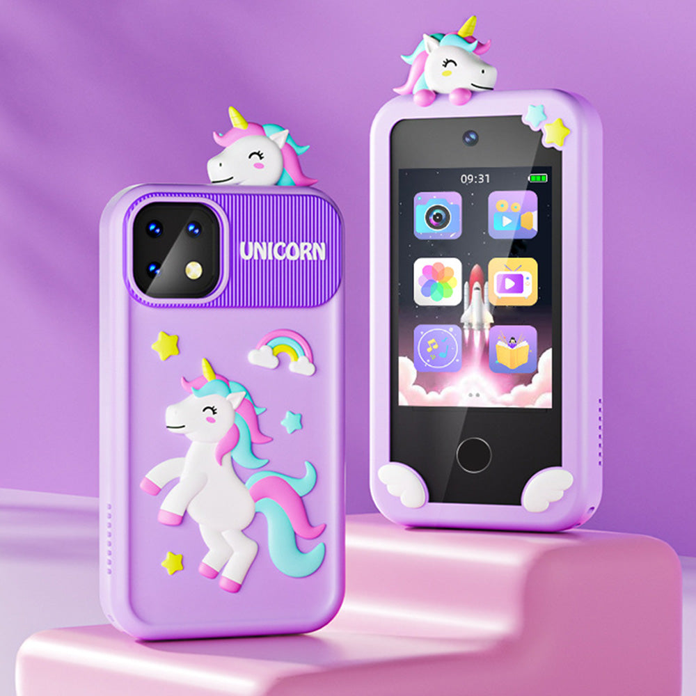 Smart Phone Toy Unicorn Dual Camera Touchscreen Phone with 32G TF Card