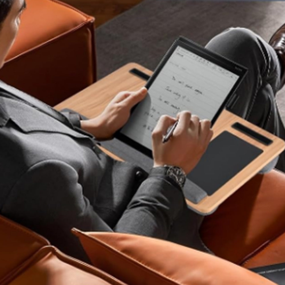 Lap Desk Laptop Stand with Tablet Phone Holder for Home Bed Sof