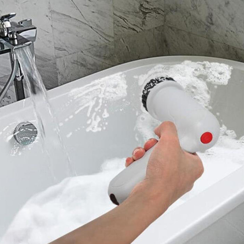 9-In-1 Handheld Chargeable Spin Scrubber Cleaning Brush Kit