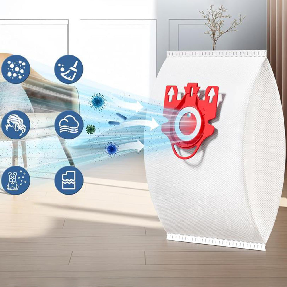 12 Pack 3D Airclean Dust Bags Vacuum Cleaner Bags Compatible With Miele FJM