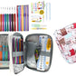 72-Piece Crochet Hooks Set with Knitting Needles and Sewing Tools for DIY with Storage Bag