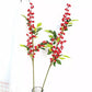 3Pcs 67cm Christmas Red Berry Holly Branch Pine Cone Artificial Flower Xmas Decor