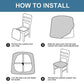 Water Resistant Stretchable Dining Chair Seat Covers