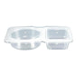 20Pcs Double Compartment Condiment Container Reusable Snack Containers with Lids