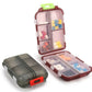 Travel Pill Boxes Pill Organizer 24 Lables 10 Grids Travel Daily Pill Container