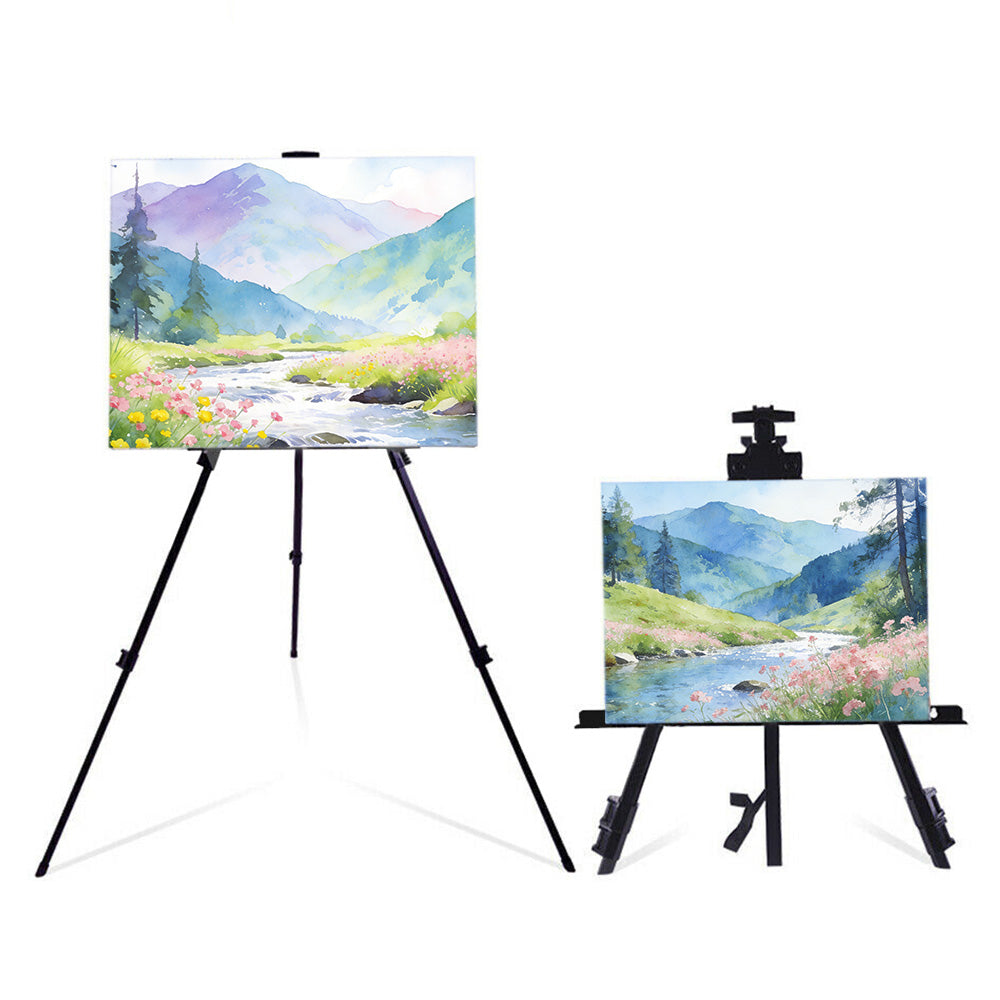 Heavy Duty Metal Adjustable Artist Field Display Easel Folding Tripod Stand
