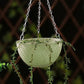 2Pcs Hanging Flower Basket with Drainage Holes and Chain