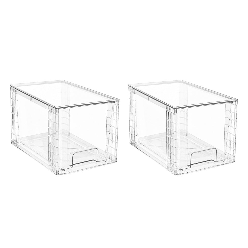 Stackable Clear Makeup Organizer Drawer for Skincare Storage