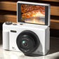 5K Digital Camera 18X Zoom Flip Screen Point and Shoot Camera with 64GB Memory Card