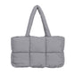 Puffer Tote Bag Large Quilted Puffy Handbag Lightweight Satchel Purse