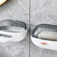 2pcs Soap Dish with Drip Tray Self-Adhesive Wall-Mounted Drain Tray Bar Soap Holder