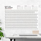2Pcs Annual Wall Daily Schedule Countdown Calenders