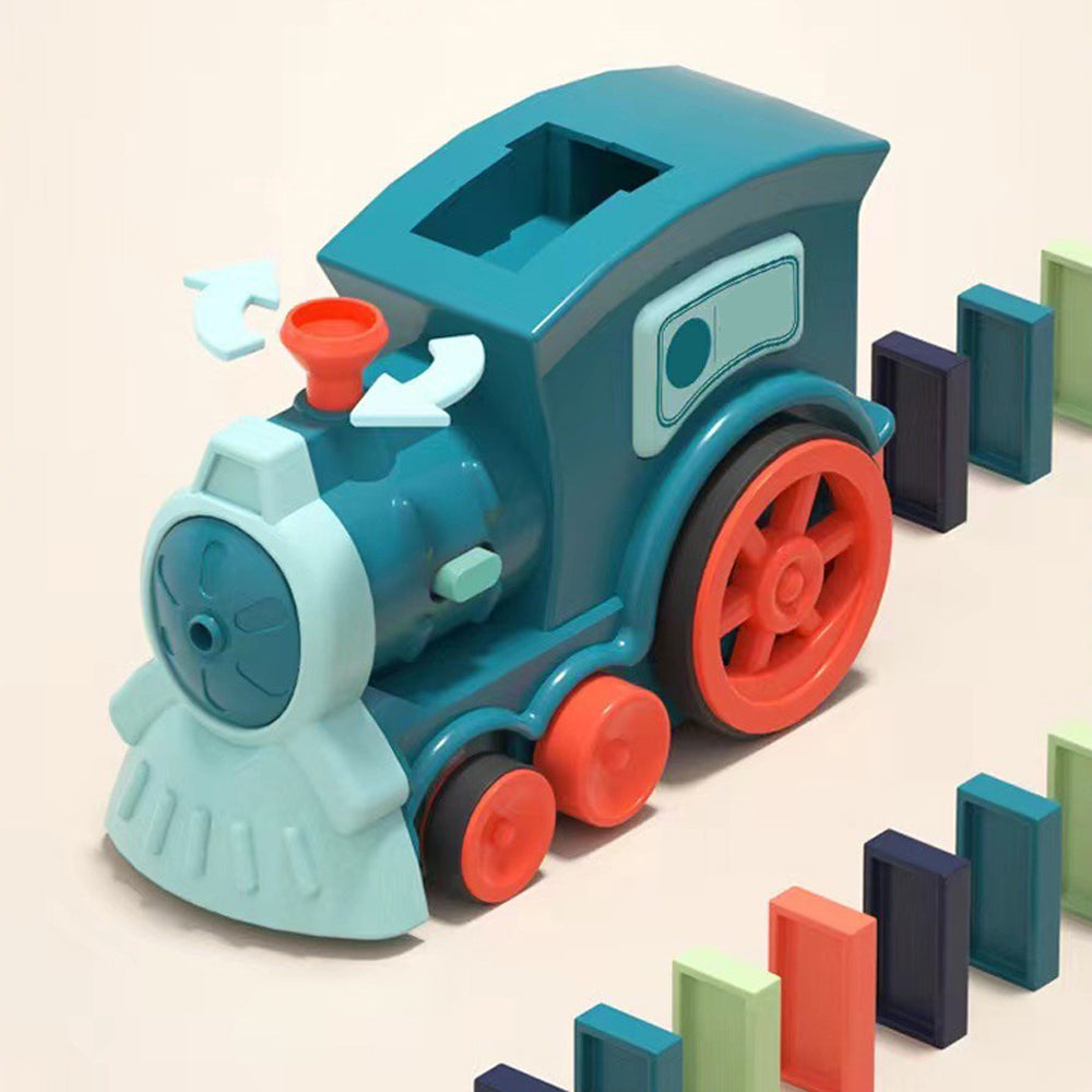 Domino Electric Train Toy Set with Sound Kids Construction Stacking Toys