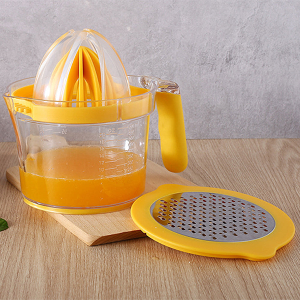 2Pcs 4-in-1 Citrus Squeezer Multifunctional Manual Juicer Measuring Cup