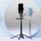 Selfie Stick Tripod with Wireless Remote for Phone Dual Fill Light Bluetooth