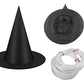 12 Pcs Halloween Witch Hats Costume Accessories Wizard Hats with Nylon Rope for Indoor Outdoor Decorations