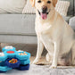 4-Layer Dog Puzzle Feeder Toy Slow Feeder Spinning Treat Dispenser with 12 Compartments