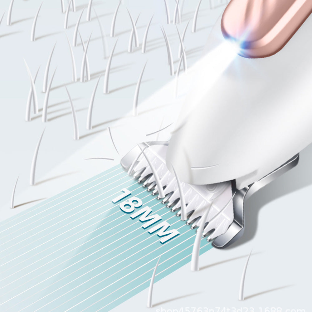Dog Paw Trimmer Low Noise with LED Light Pet Paw Grooming Clippers
