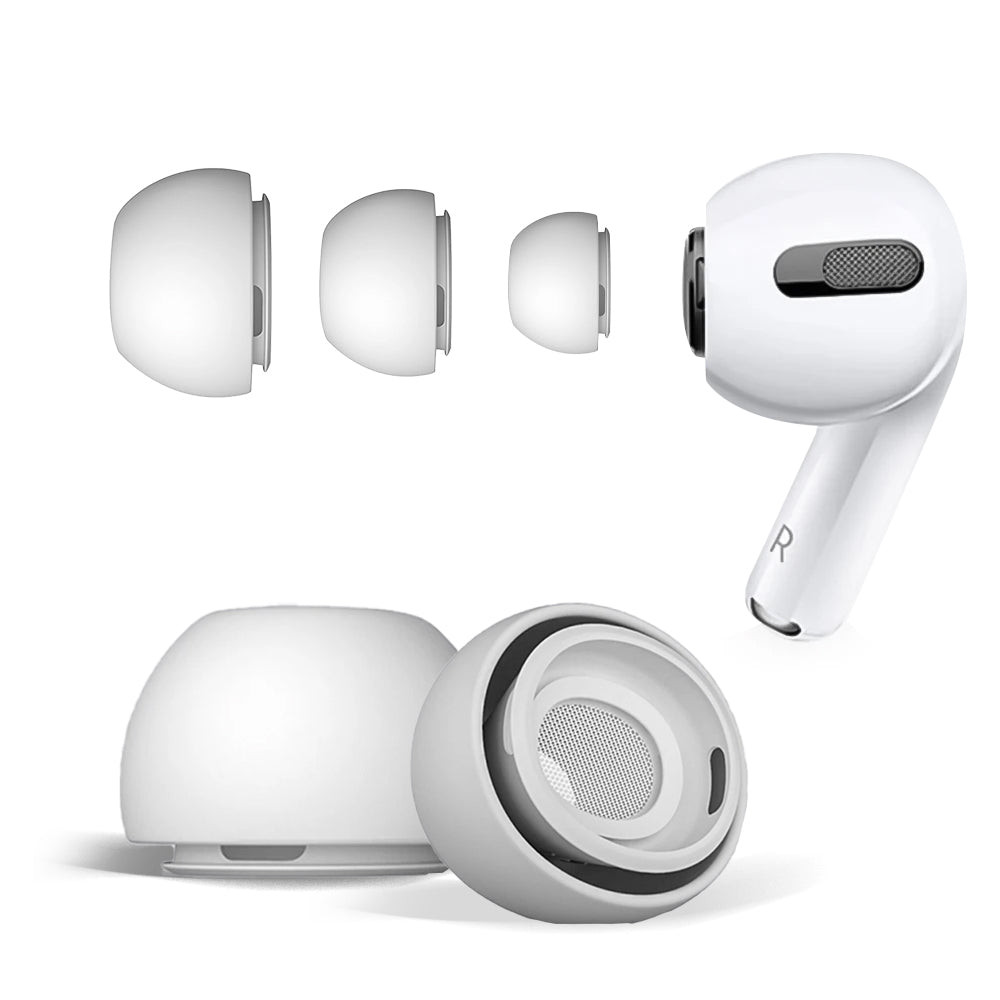 6 Pairs Replacement Ear Tips Compatible with AirPods Pro and AirPods Pro 2nd Generation
