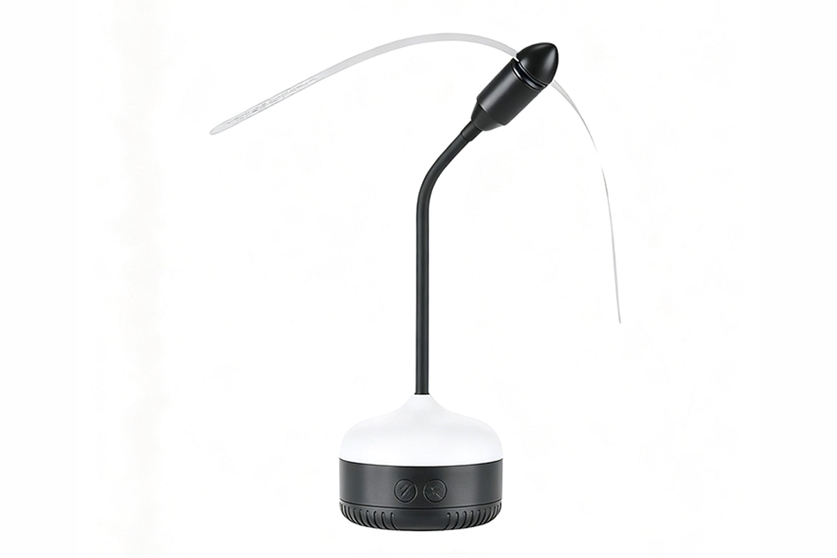 Flexible Blade Fly Repellent Fan Warm Light Table Flying Bug Repeller Fan