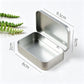 6 PCS Rectangular Small Tin Box with Hinged Lid Portable Storage Box for Candies Tea