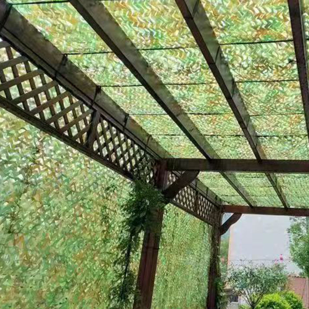 300 x 500 cm Double-Layer Nylon Camouflage Camping Net Sun Shade Green