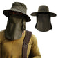 Outdoor Sun Protection Fishing Cap Wide Brim Hat With Neck Flap And Face Cover