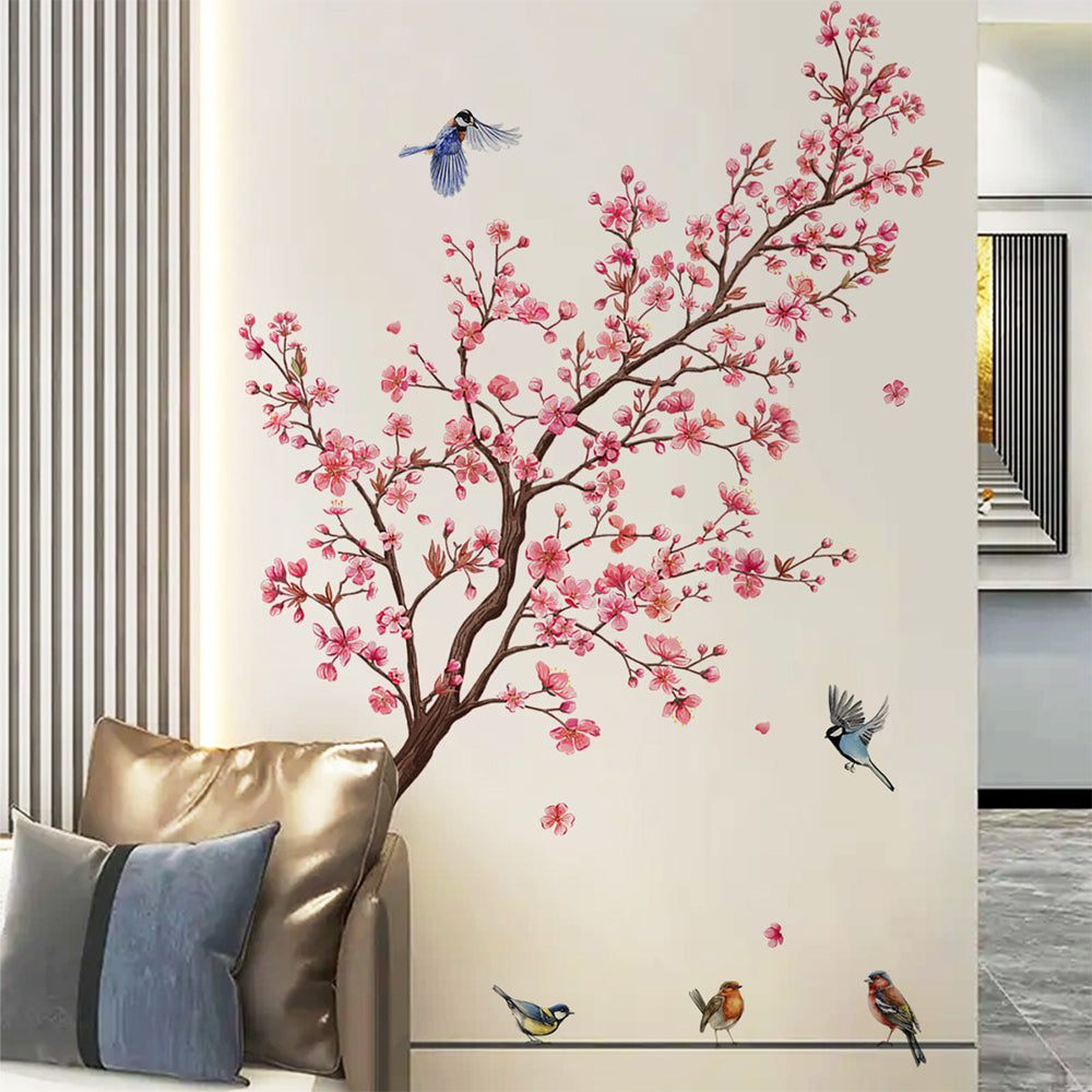 Tree Branch Birds Flying Wall Decal