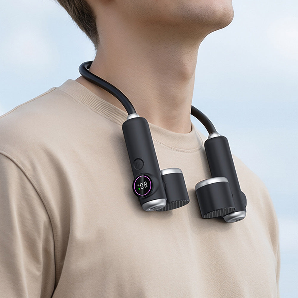 Detachable Easy Attached Neck and Handheld Fan with Dual 2000mAh Batteries