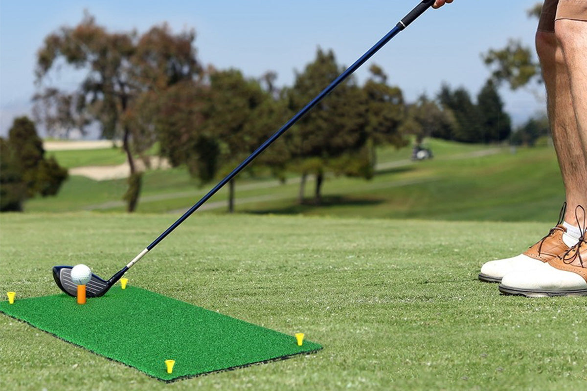 Golf Hitting Mat Portable Driving Range Practice Training Aid 60x30cm