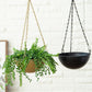 Set of 2 Iron Hanging Planter Pots