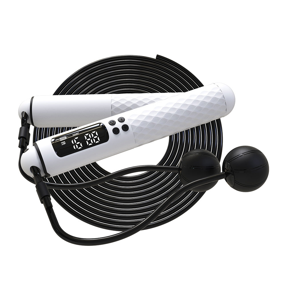 Detachable Smart Digital Jump Rope for Accurately Counts Jumps, Sets Goals and Monitors Progres