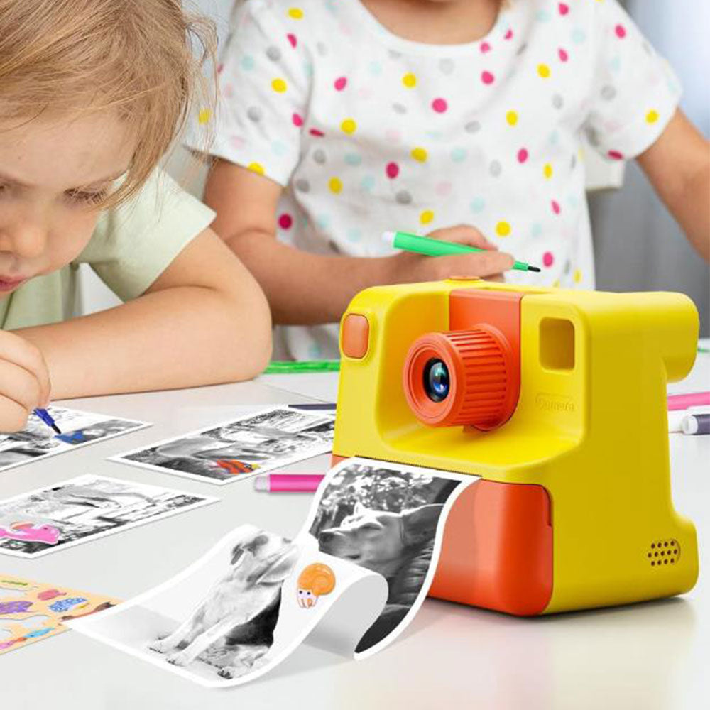 1080P Instant Print Camera Toy HD Selfie Digital Video Cameras with Print Papers and 32GB SD Card