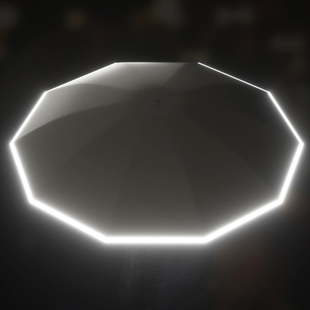 Easy Close Inverted Umbrella Compact Automatic Umbrella with Reflective Stripe