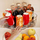 Rectangle Lazy Susan Turntable Organizer for Refrigerator