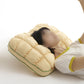 Fluffy Pillow Breathable Cute Pineapple Puff Pillow for Bedroom Sofa