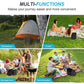 Portable Camping Folding Toilet for Adults with Lid
