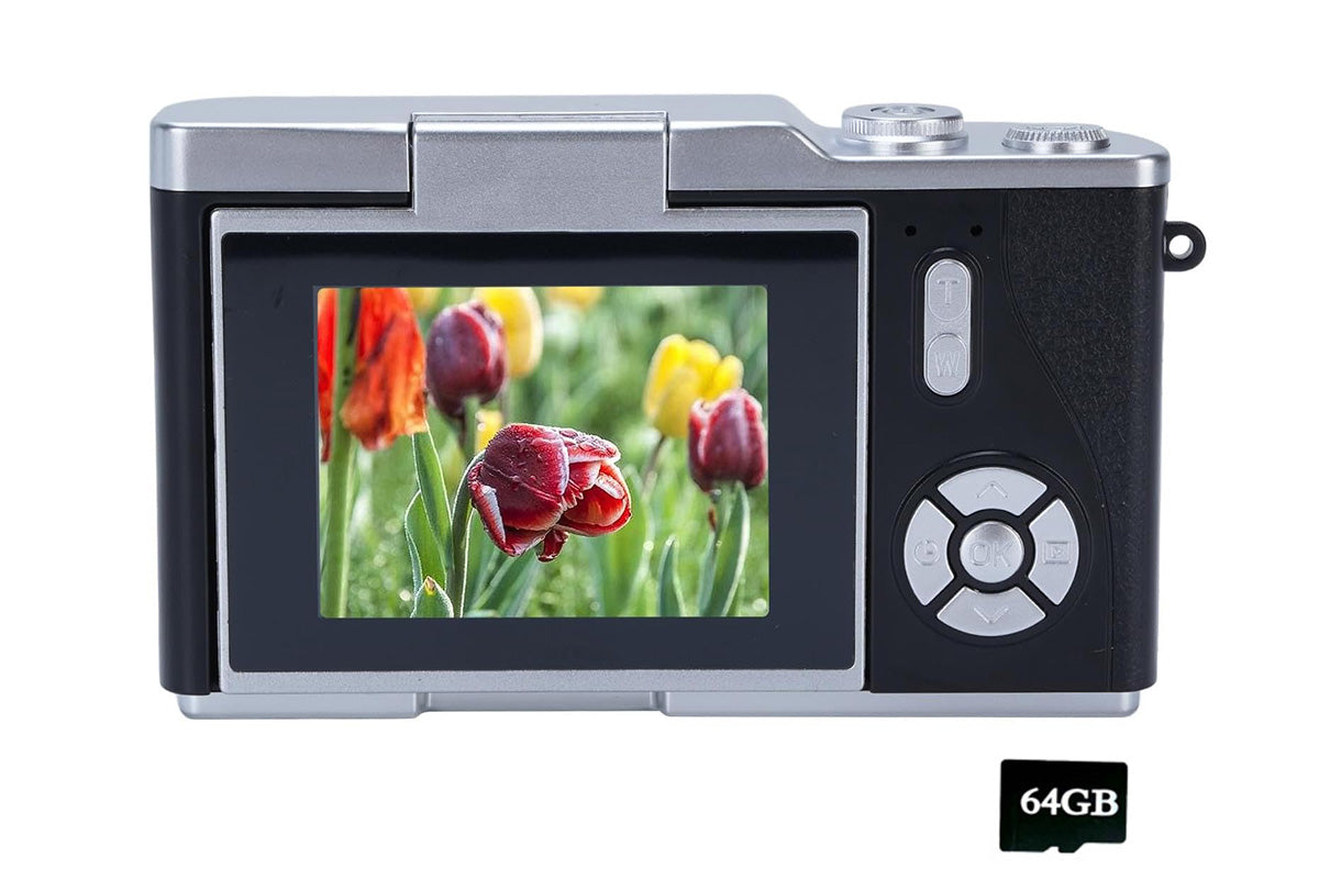 HD 1080P Flip Screen Retro Digital Camera with 2.4 inch Display