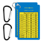 2PCS Golf Club Range Chart Card Golf Club Distance Card Golf Score Cards