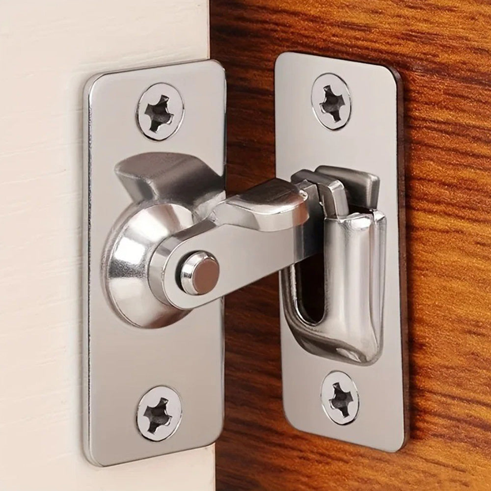 4 Pcs 90-Degree Stainless Steel Corner Door Lock
